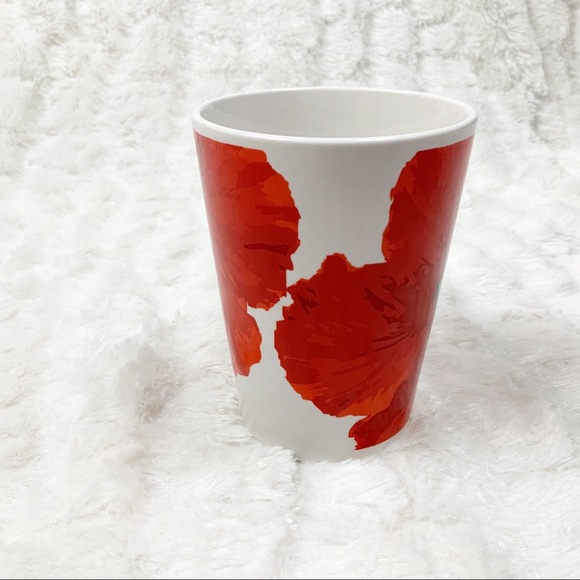 Harbor East Red Hibiscus Coffee Mug Tropical Floral Summer - Picture 2 of 7